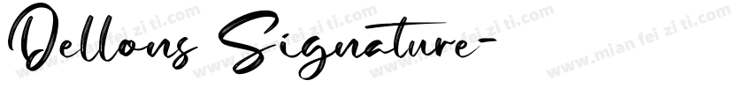 Dellons Signature字体转换